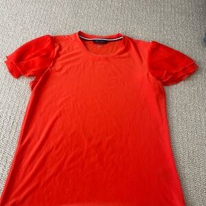 Tommy Hilfiger Vibrant Red Short Sleeve Top